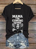 Women's Casual Vintage The Father of Heavy Metal Print T-Shirt