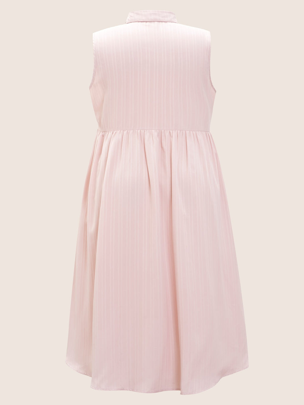 Solid Shirt Collar Ruffle Pocket High Low Hem Button Up Dress