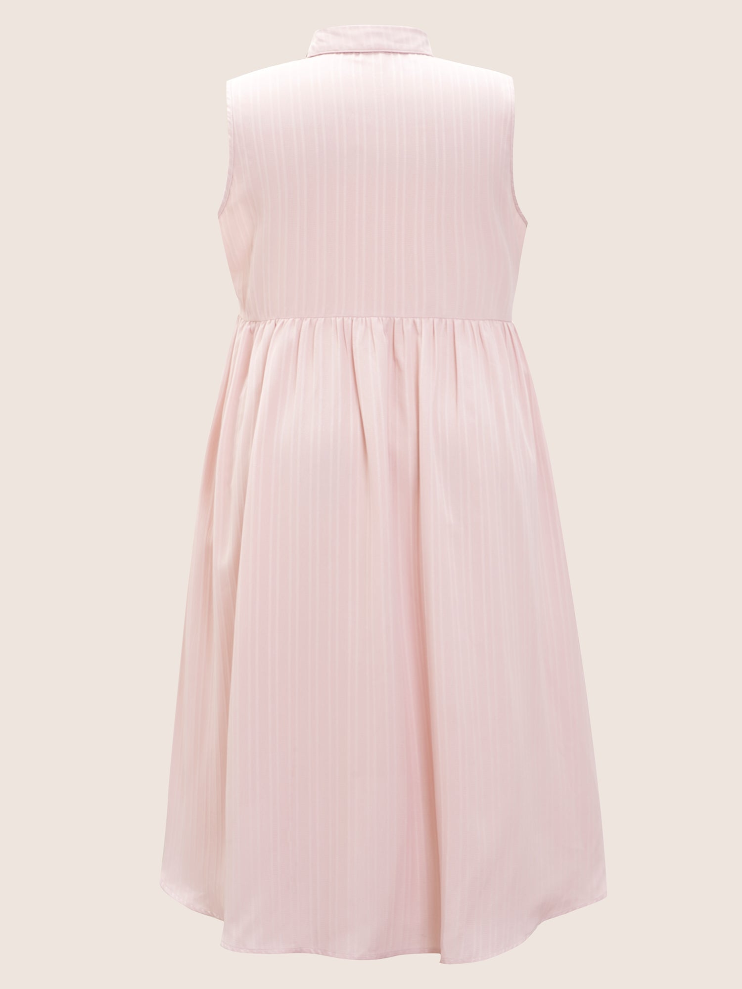 Solid Shirt Collar Ruffle Pocket High Low Hem Button Up Dress