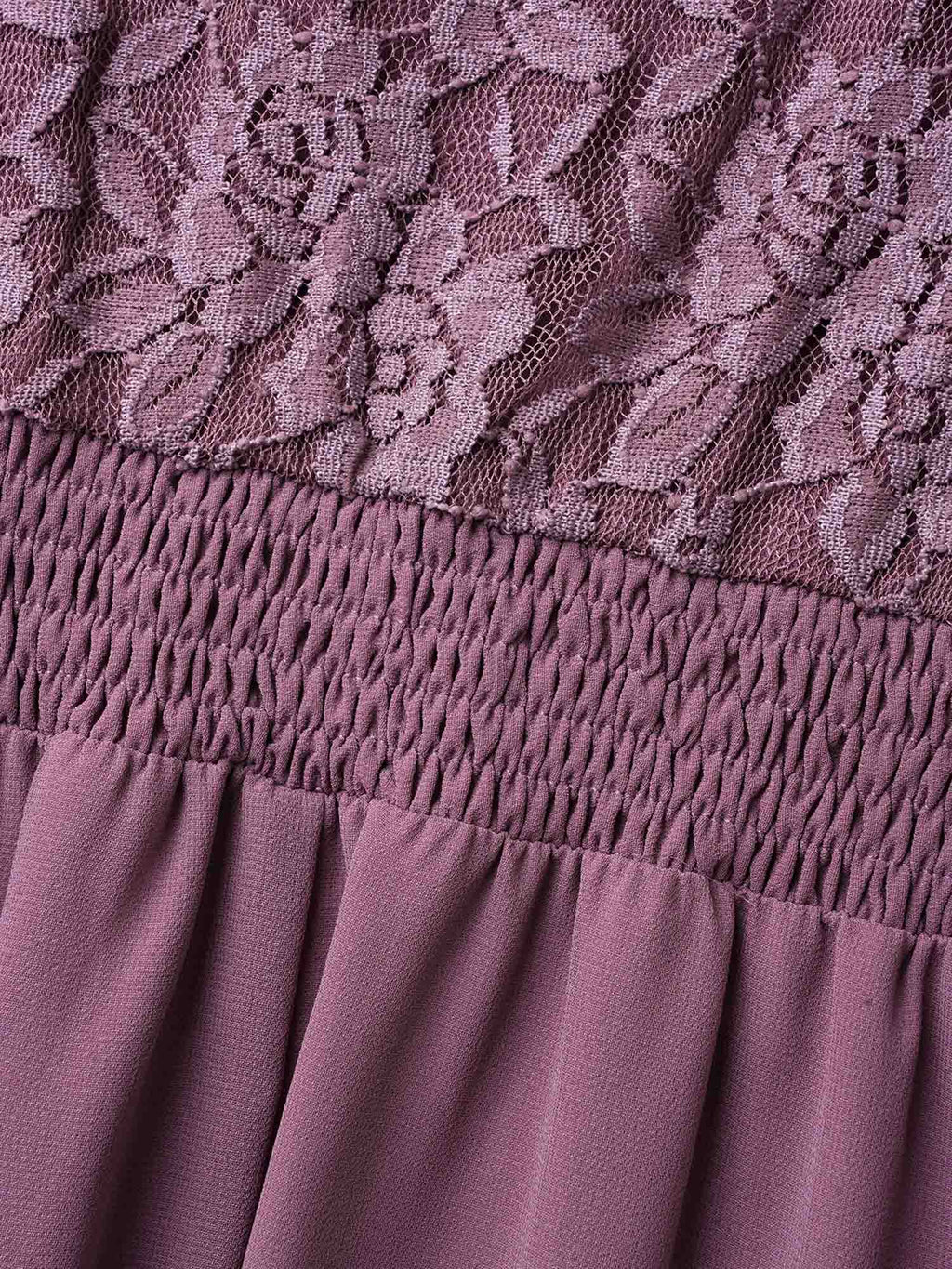 Chiffon Lace Waist-Defining Midi Dress