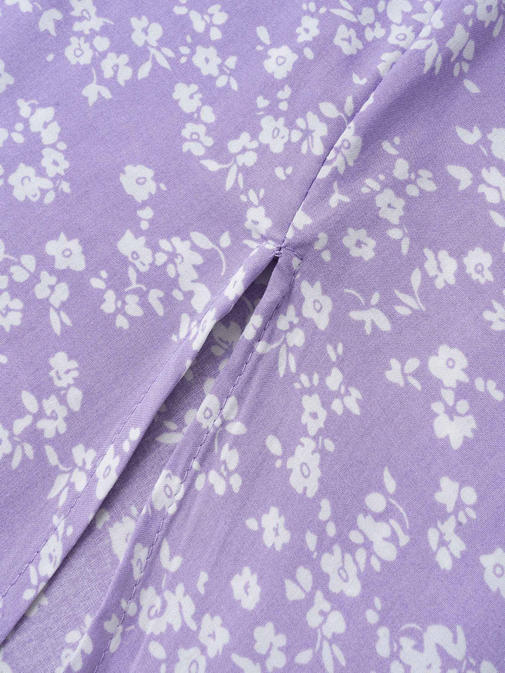Bloom Dress - Flutter Sleeve Ditsy Floral Pocket Split Maxi Dress