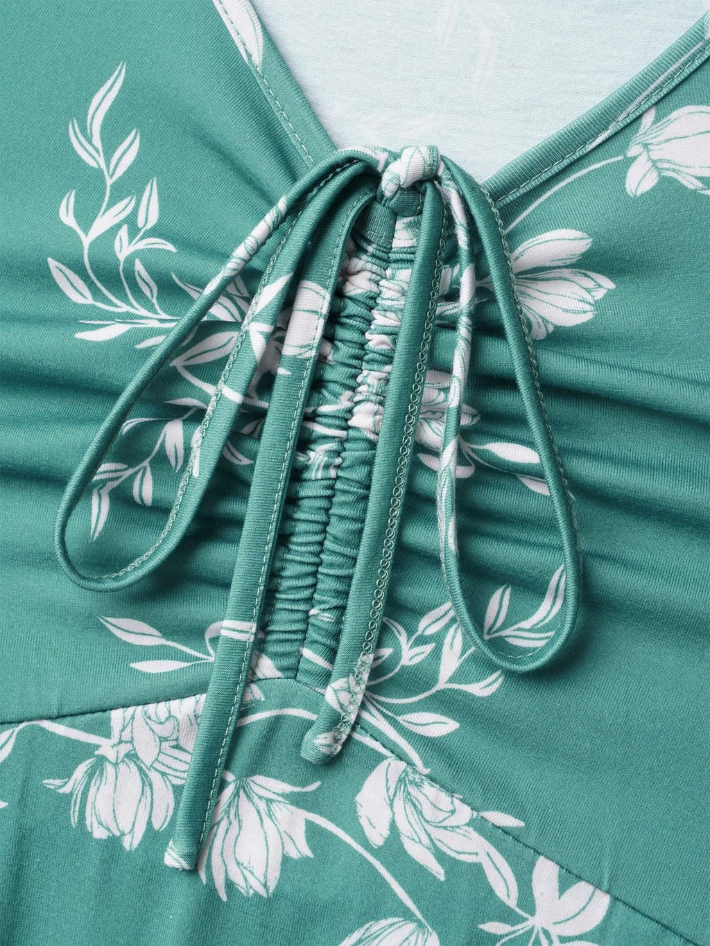 Feels like Spring Printed Drawstring Midi Dress