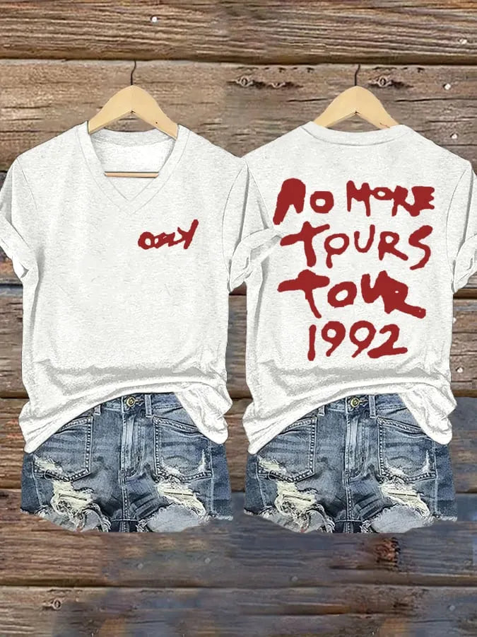 Women's No More Tours  Print Shirt