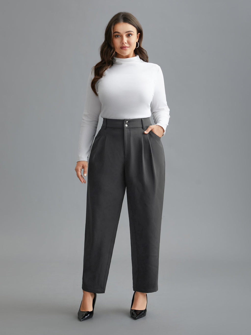 Double Buckle Straight Leg Pants