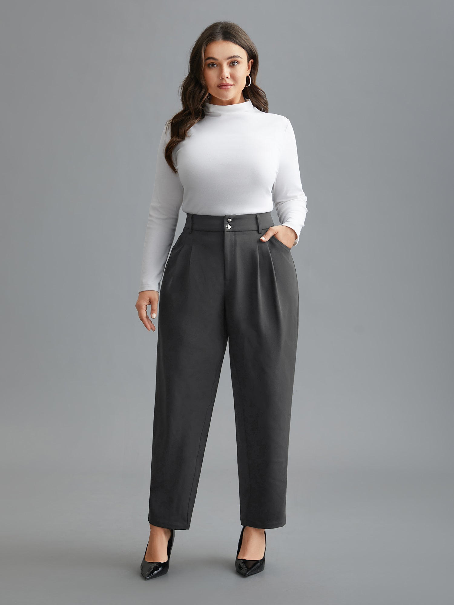 Double Buckle Straight Leg Pants