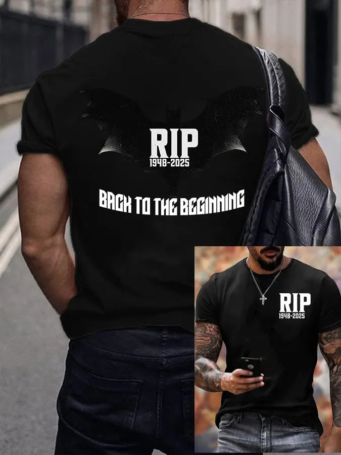 Men's Back To The Beginning Printed Round Neck T-Shirt