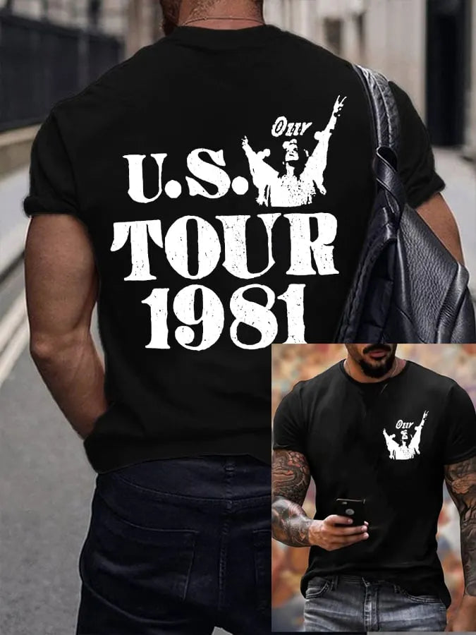 Men's Turn Up the Night  Printing T Shirt