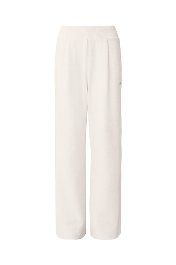 HIGH-WAIST COZY DAY WIDE LEG PANT