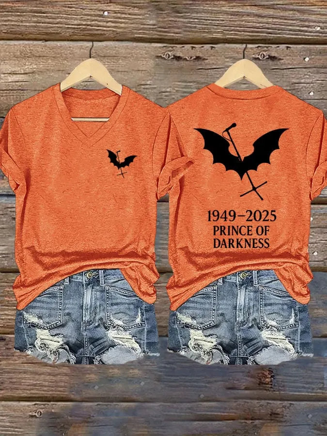 Women's Prince of Darkness Printed Casual T-Shirt