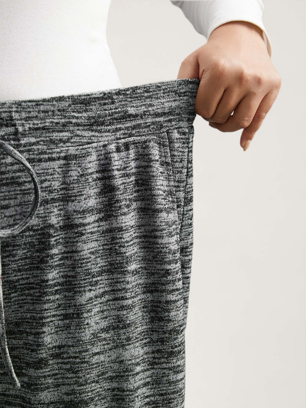 Heather Drawstring Loose Lounge Bottoms