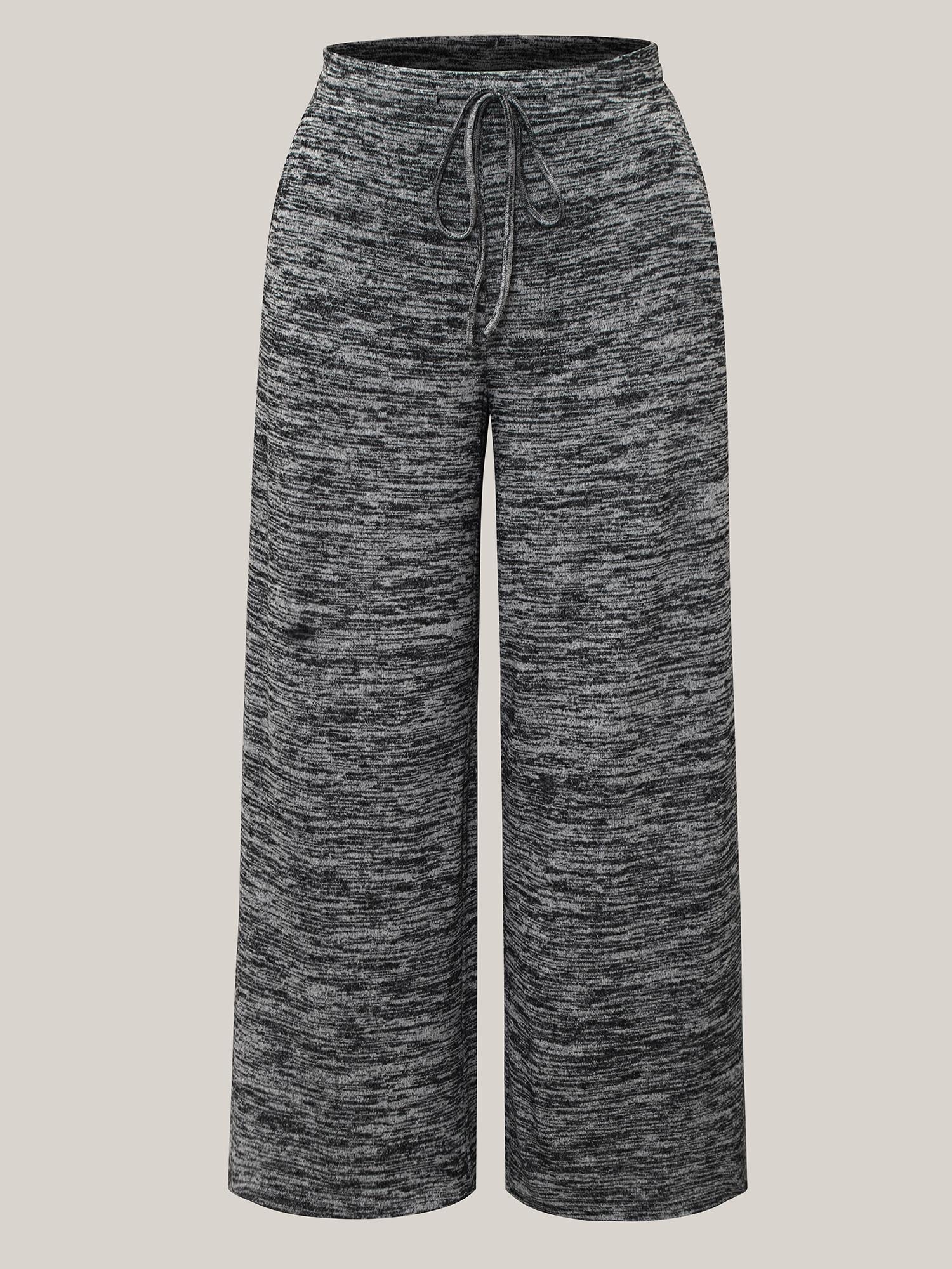 Heather Drawstring Loose Lounge Bottoms