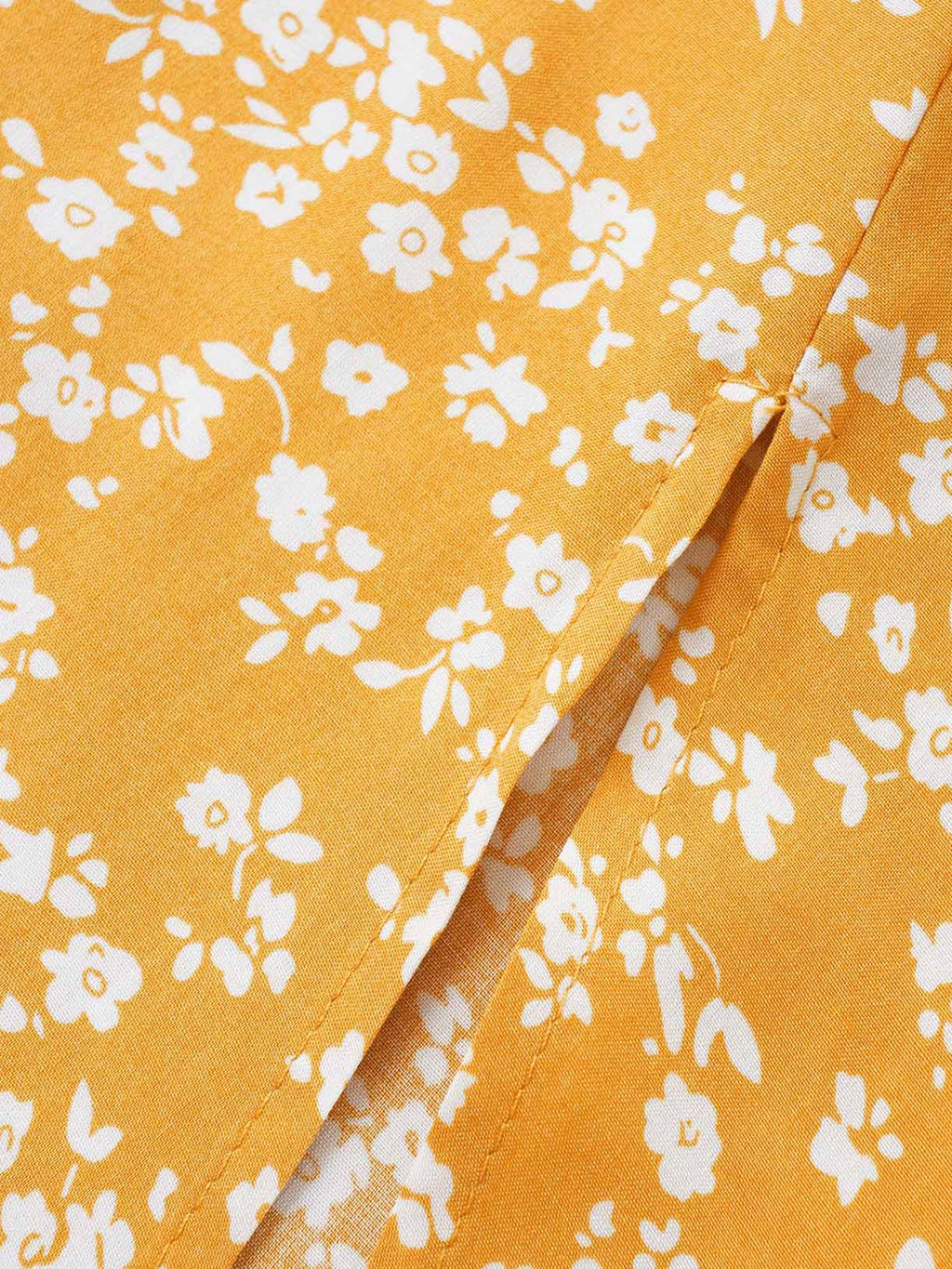 Bloom Dress - Flutter Sleeve Ditsy Floral Pocket Split Maxi Dress