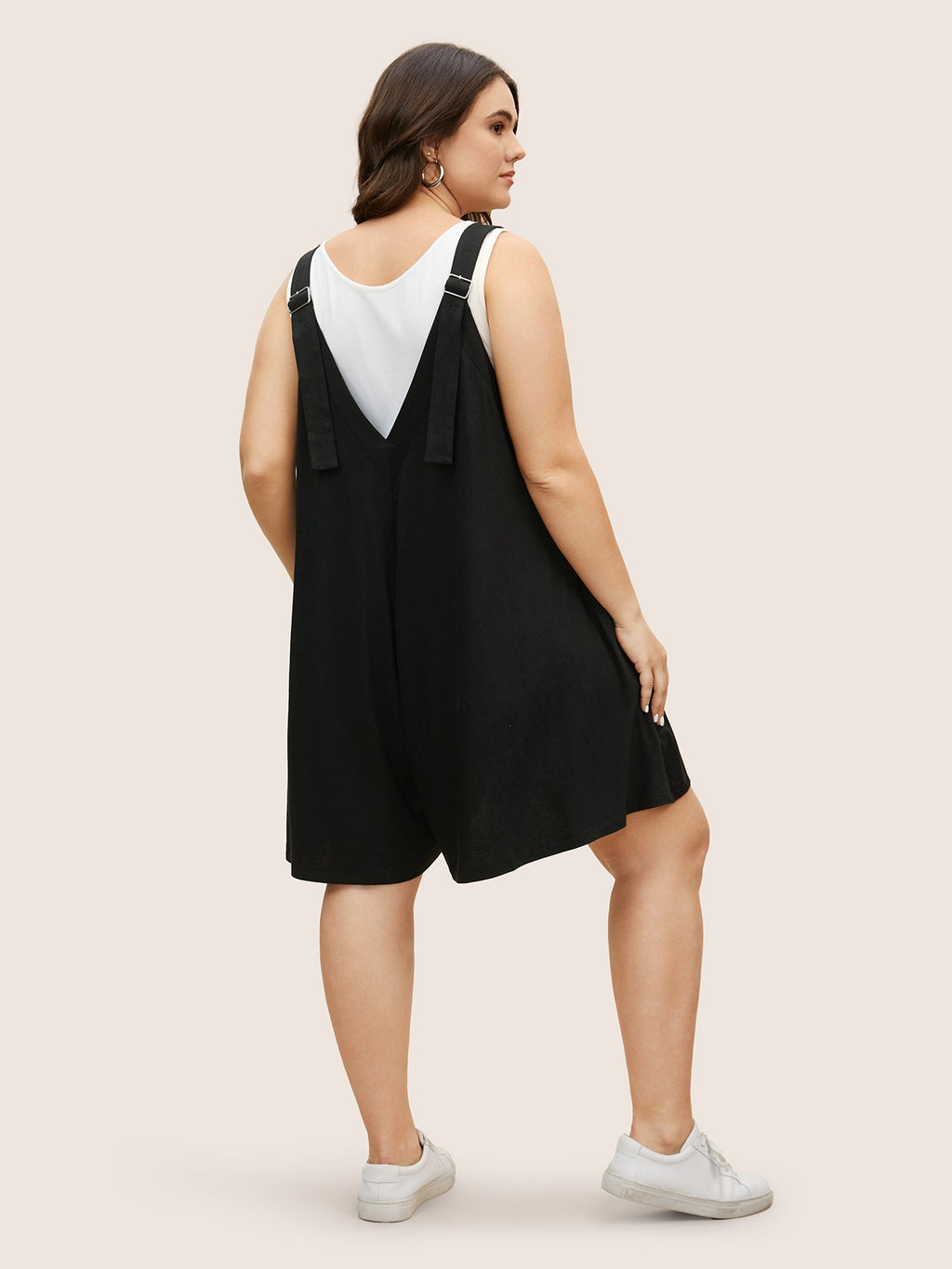 Supersoft Essentials Solid Adjustable Straps Loose Romper