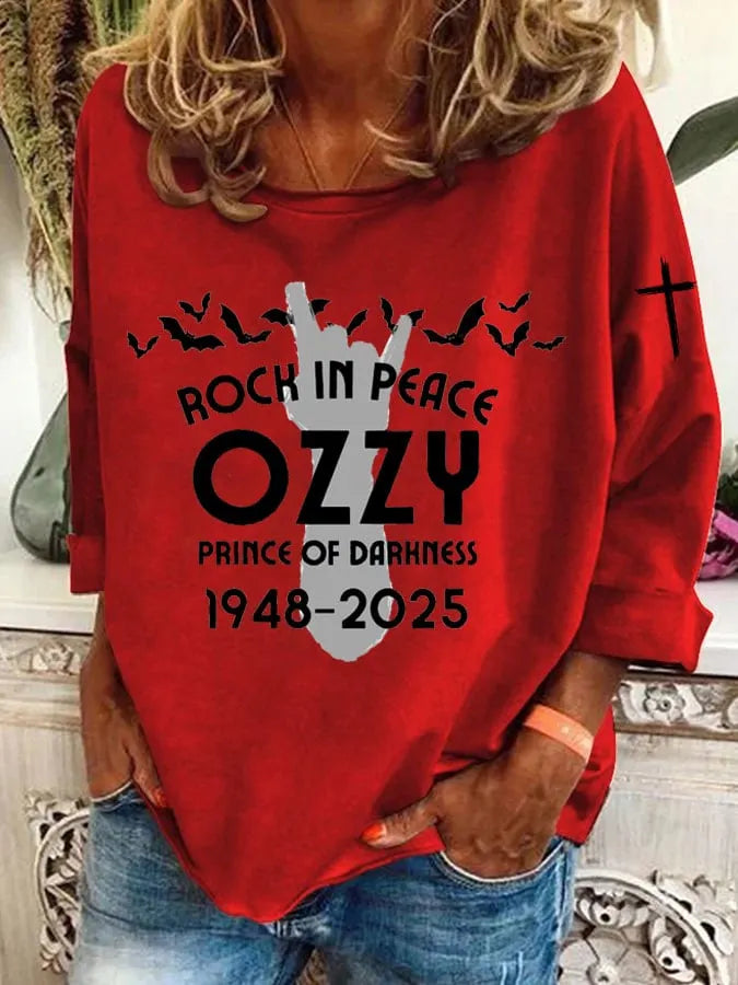 Women's Hot Singer Heat Transfer Casual Sweatshirt