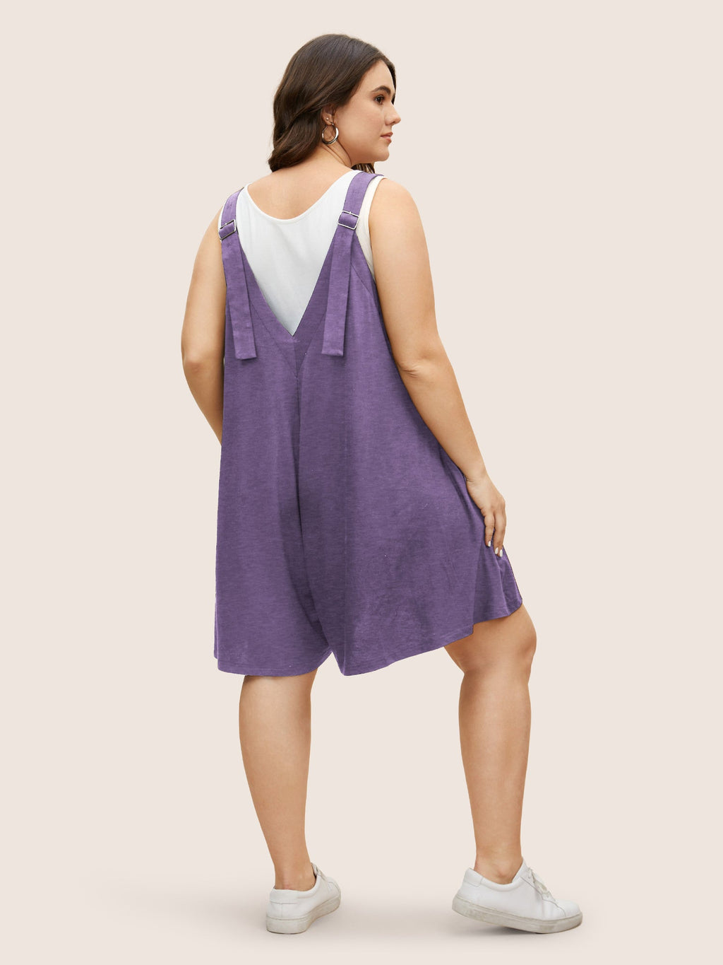Supersoft Essentials Solid Adjustable Straps Loose Romper