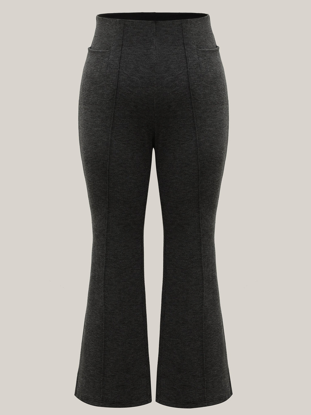 Heather Midi-Rise Bootcut Pants