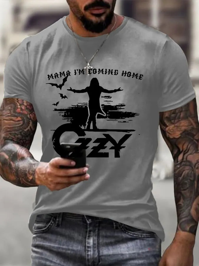 Men's Rock Legend Memorial Printed Casual T-Shirt