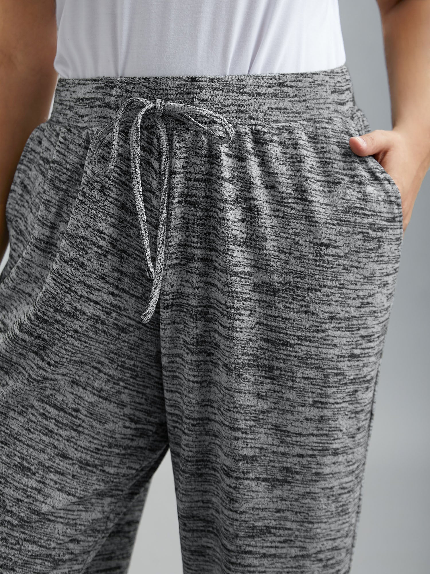 Plain Heather Drawstring Lounge Bottoms