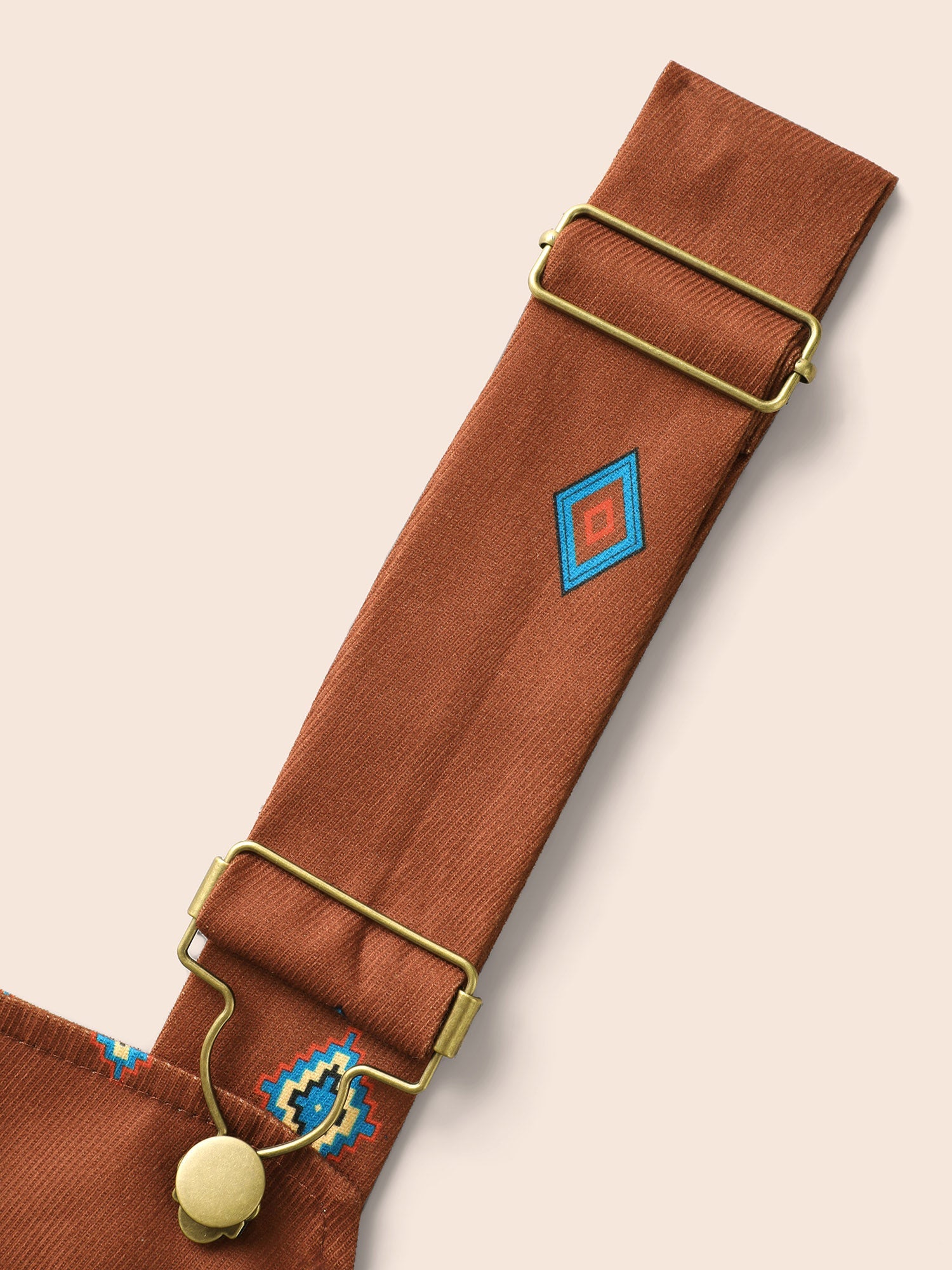 Geometric Print Adjustable Straps Overall