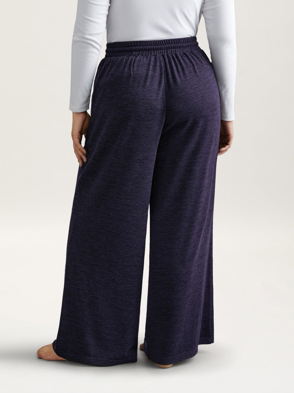 Heather Drawstring Loose Lounge Bottoms