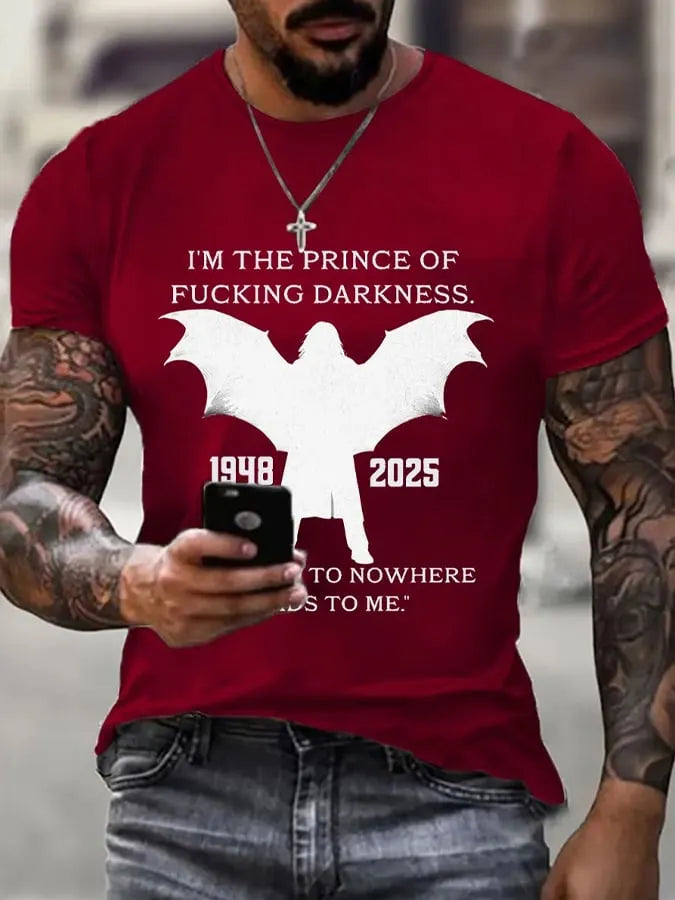 Men's Prince of Darkness Print T-Shirt