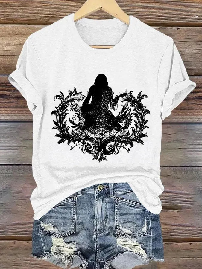 Retro Prince Of Darkness Print T-Shirt Print T-Shirt