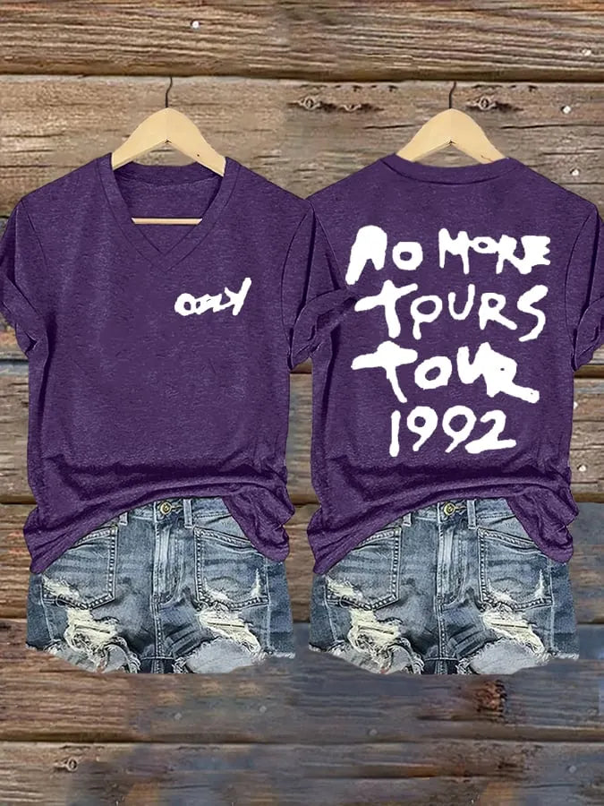 Women's No More Tours  Print Shirt