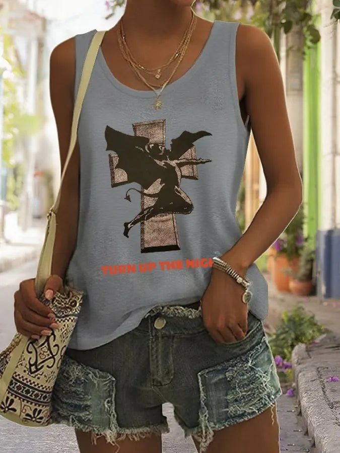 Women's Turn Up The Night  Printed Vest