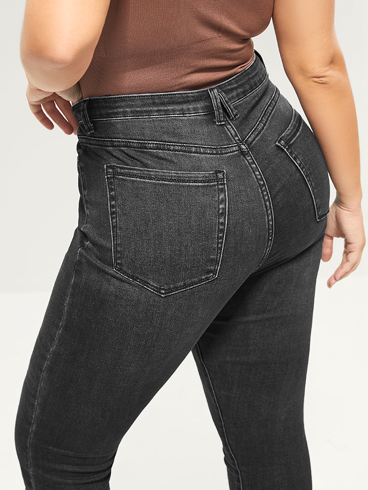 Skinny Extremely Stretchy High Rise Medium Wash Sculpt Waist Jeans