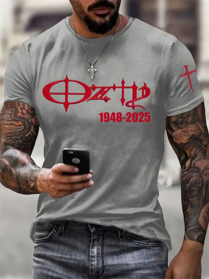 Men's The Father of Heavy Metal Printed Casual T-Shirt