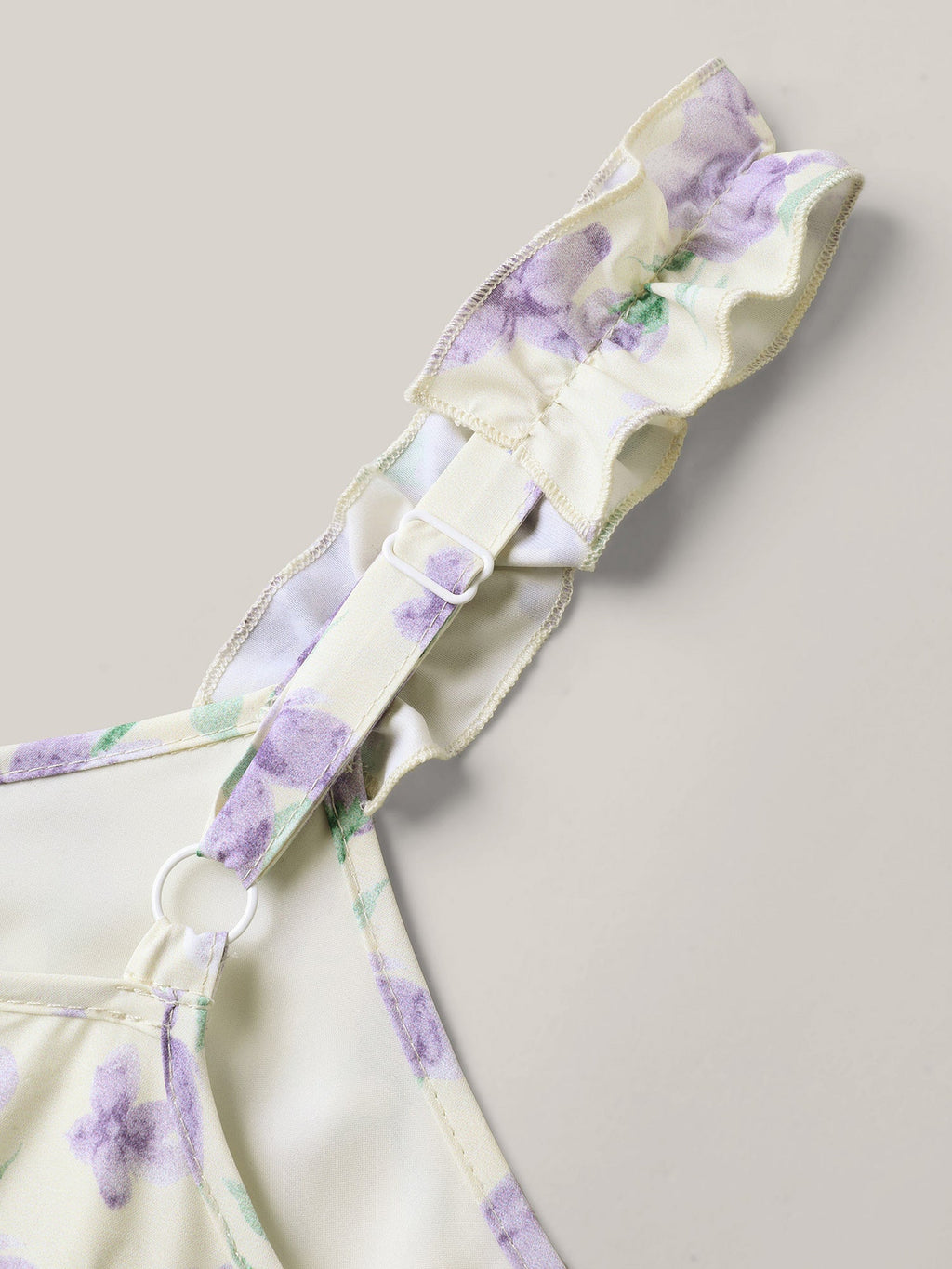Vine Floral Pockets Stretchy Waist Midi Dress