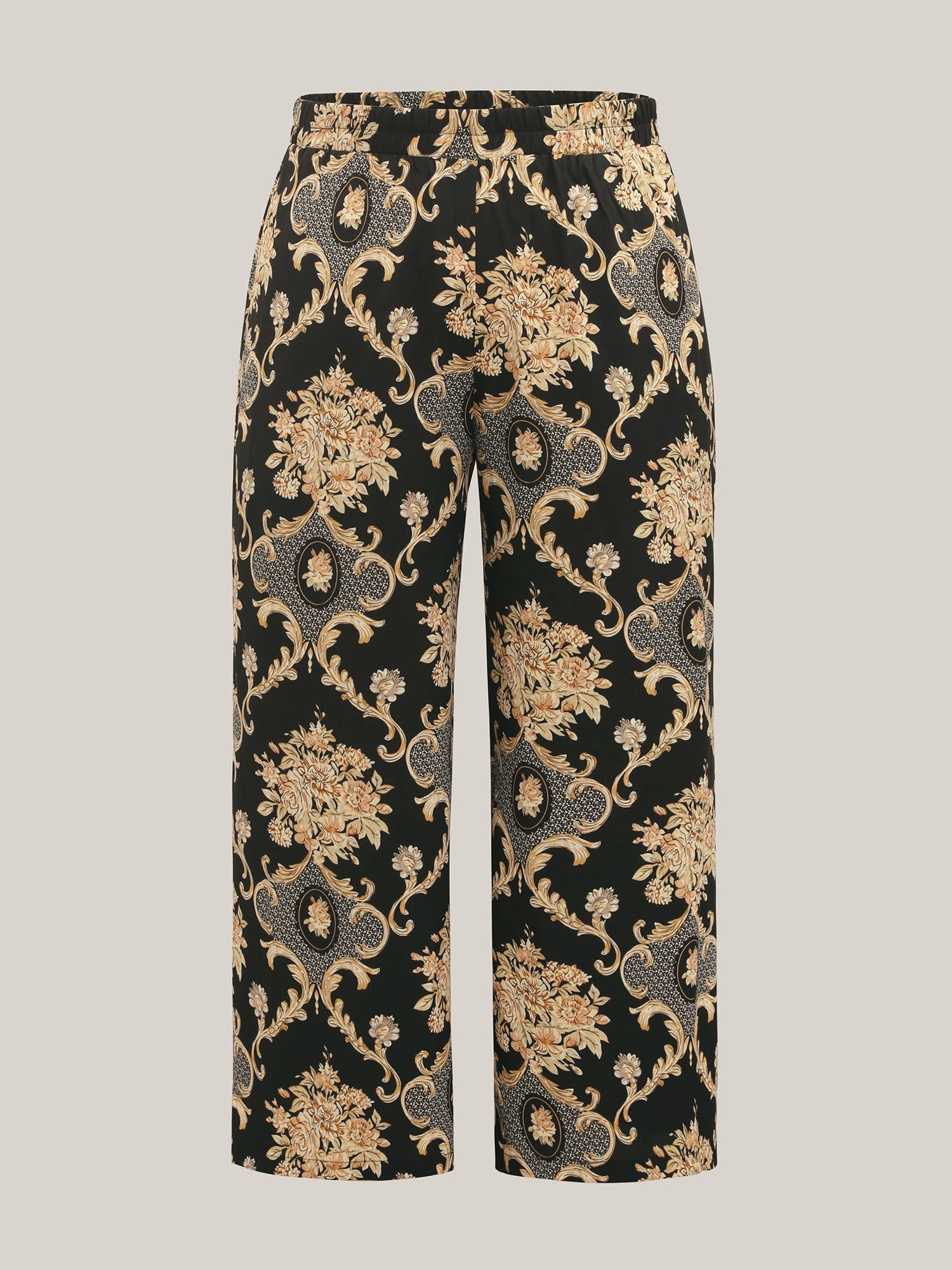 Boho Print Color Contrast Loungewear Set