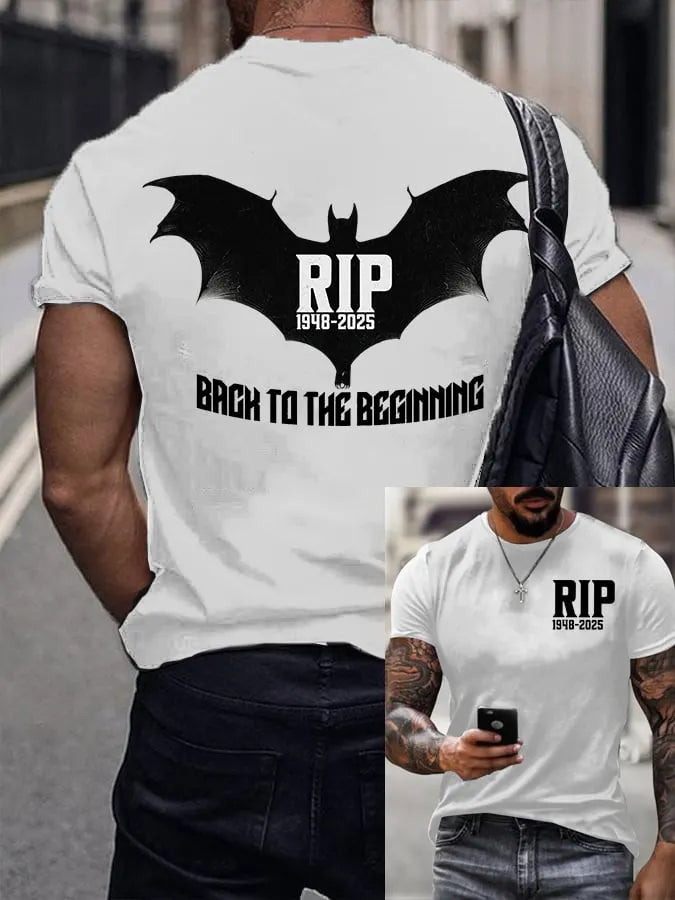 Men's Back To The Beginning Printed Round Neck T-Shirt