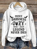 Women's Rock Legend Memorial  LEGEND NEVER DIES Print Sweatshirt