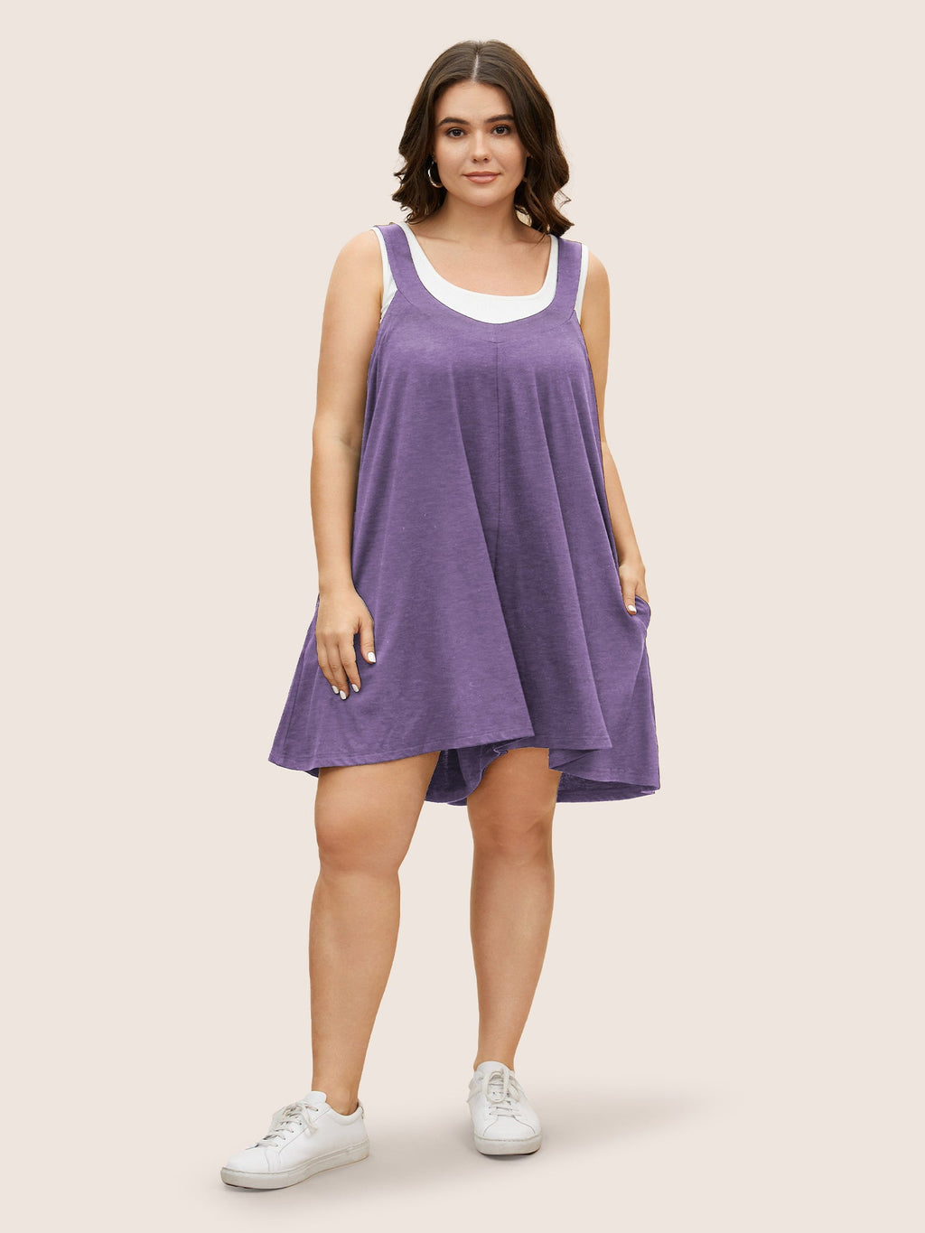 Supersoft Essentials Solid Adjustable Straps Loose Romper