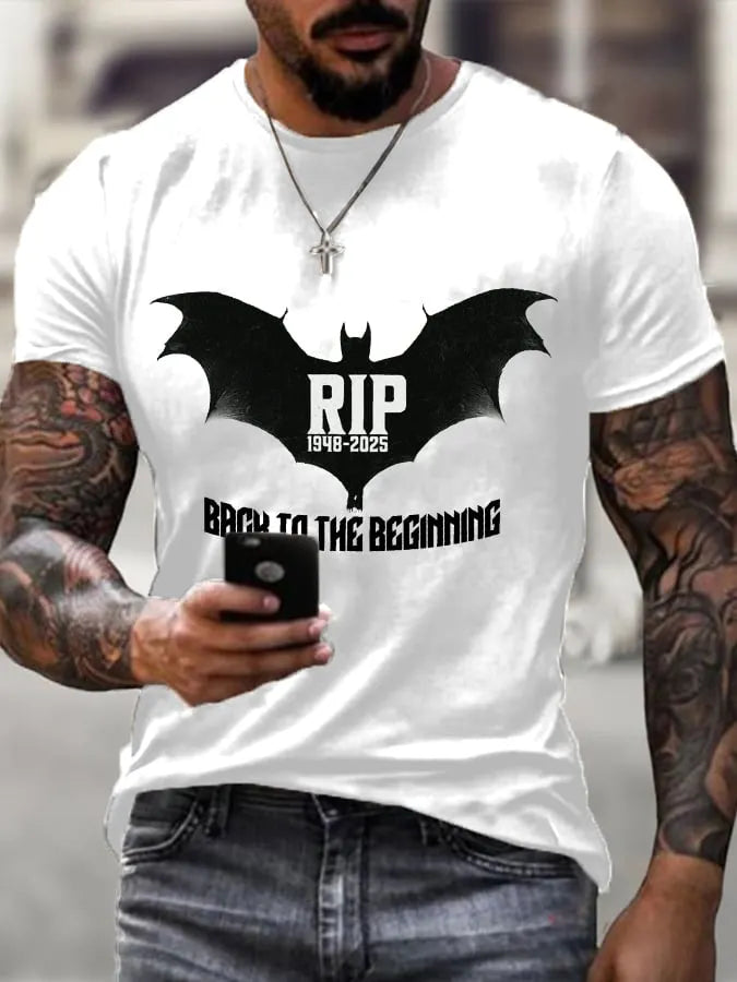 Men's Rock Legend Memorial Printed Casual T-Shirt
