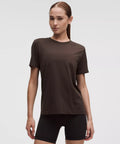 Swiftly Relaxed Short-Sleeve Shirt Hip Length Updated Fit