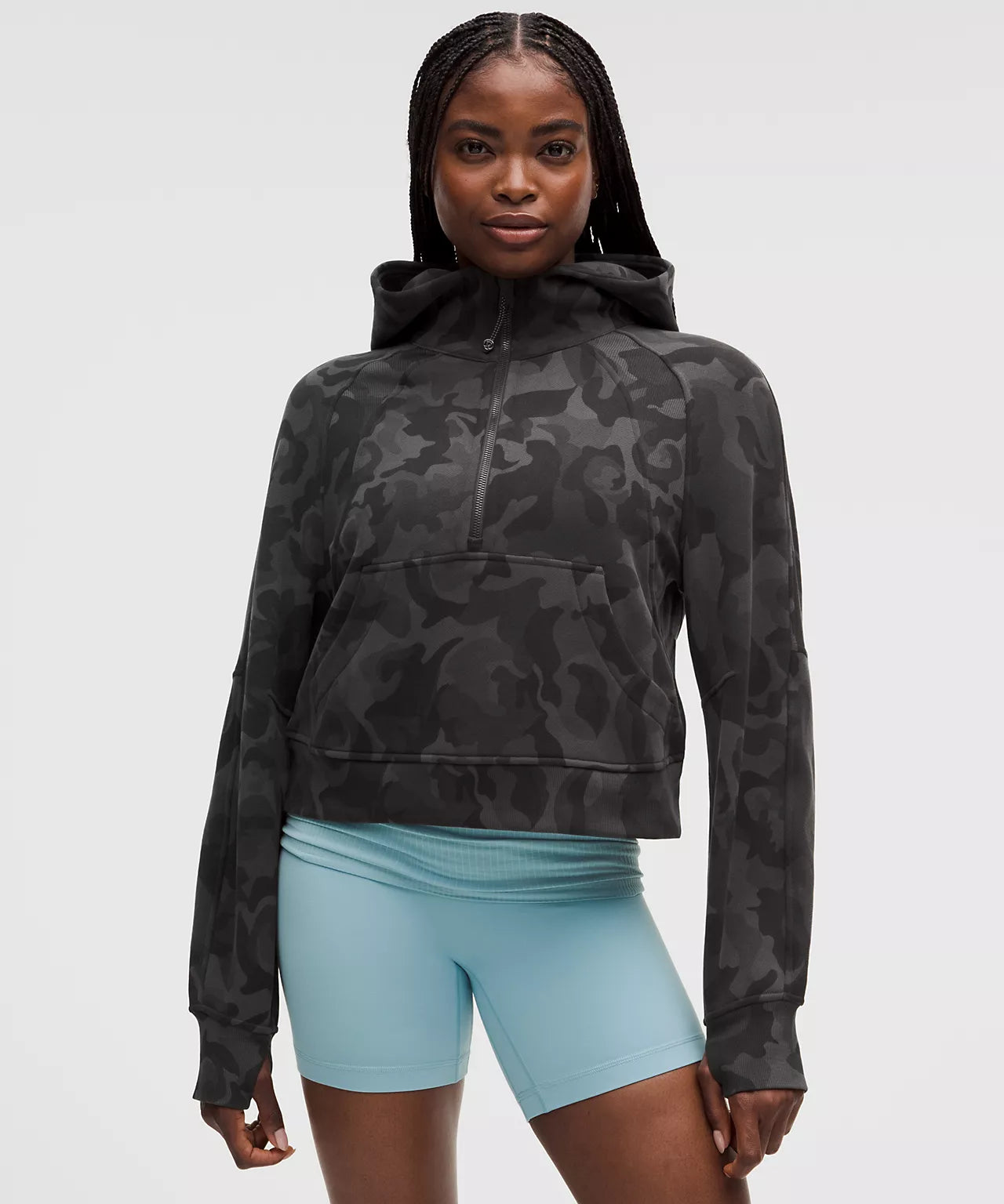 Scuba Oversized Half-Zip Hoodie