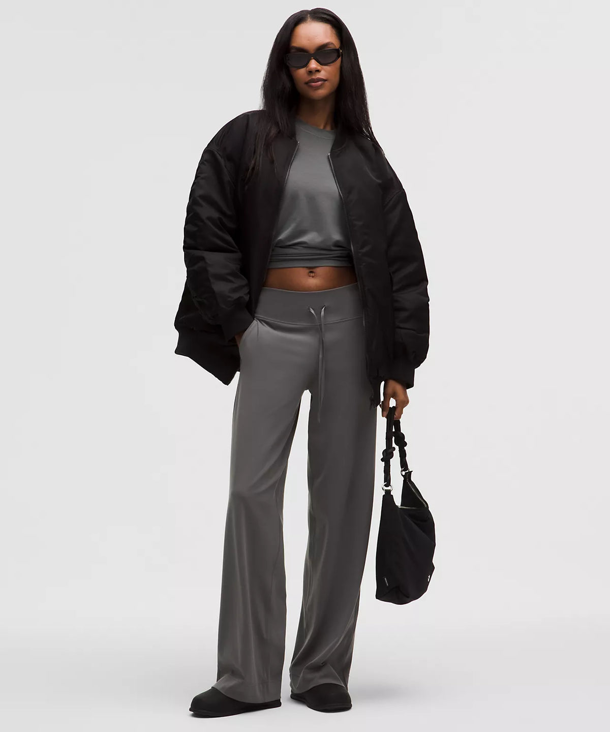 Groove High-Rise Wide-Leg Pant Short