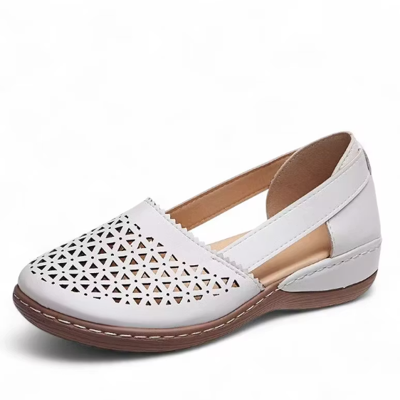 💝Last Day 50% OFF⭐Chic Women's Closed Toe Wedges - Wide & Large Size, Pain-Relief Arch Support