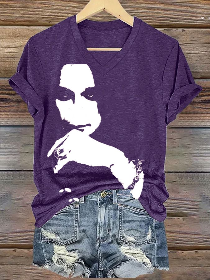 Women's Casual Vintage The Father of Heavy Metal Print T-Shirt