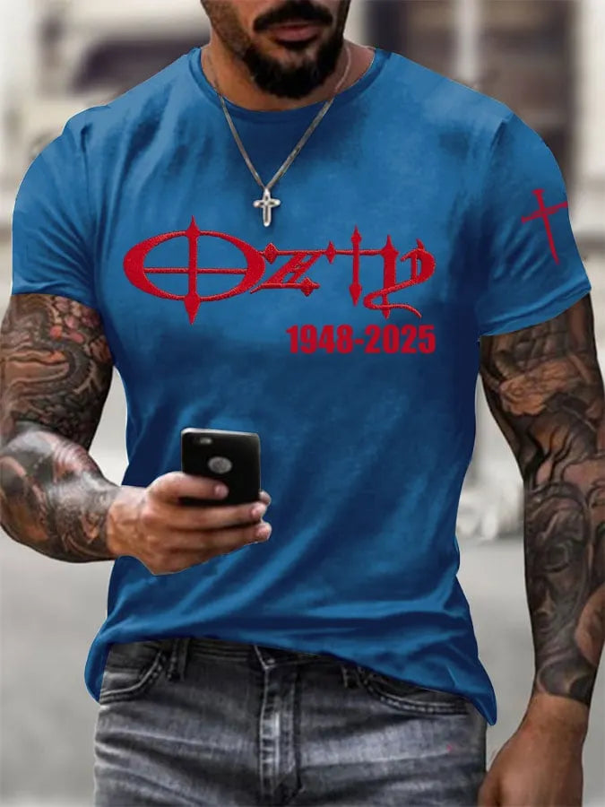 Men's The Father of Heavy Metal Printed Casual T-Shirt