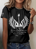Women's Hot Singer Printed Crew Neck T-Shirt