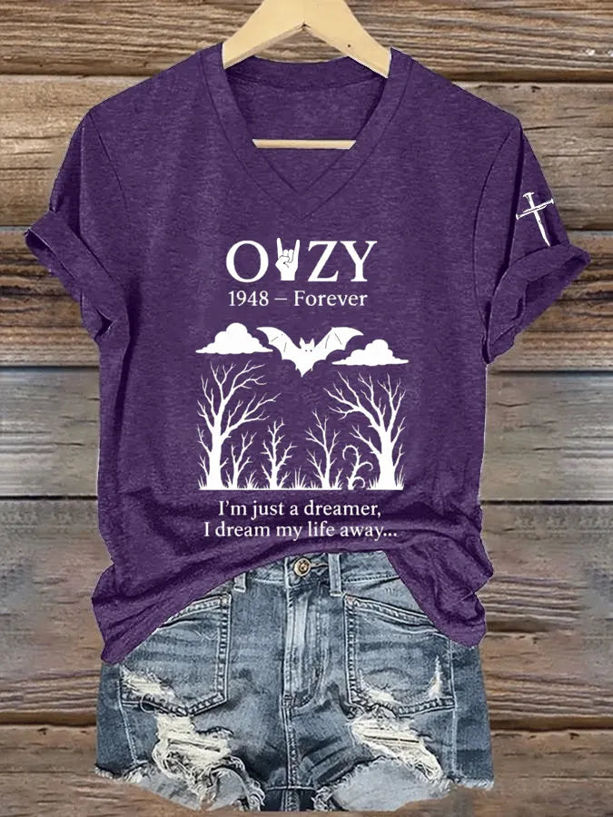 Women's Rock Legend Memorial V-Neck T-Shirt