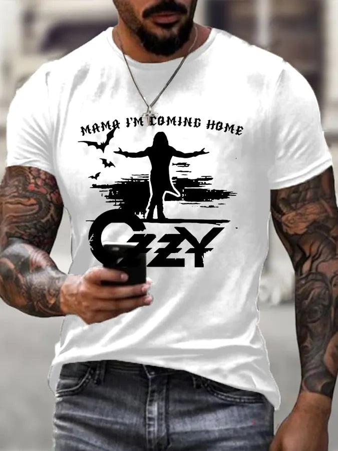 Men's Rock Legend Memorial Printed Casual T-Shirt