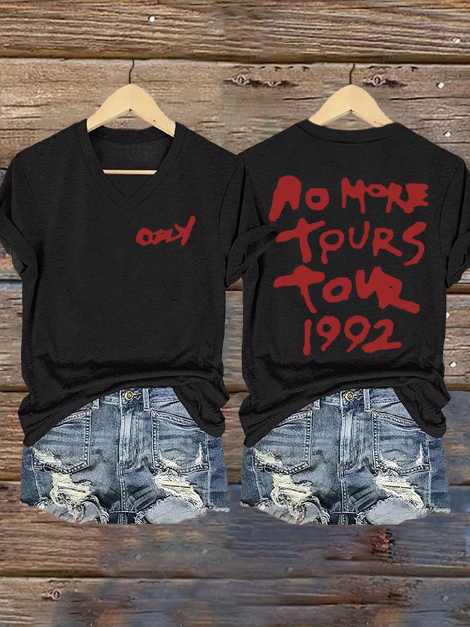 Women's No More Tours  Print Shirt