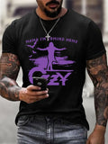 Men's Rock Legend Memorial Printed Casual T-Shirt