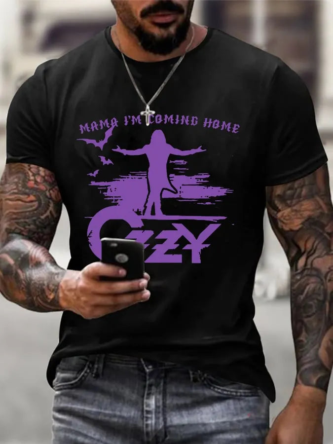 Men's Rock Legend Memorial Printed Casual T-Shirt