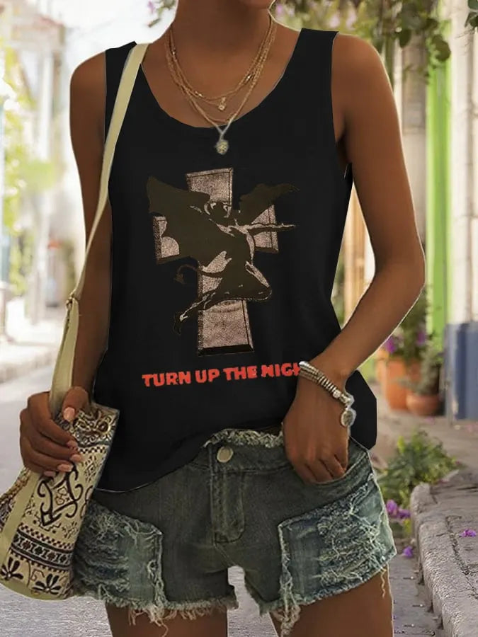 Women's Turn Up The Night  Printed Vest