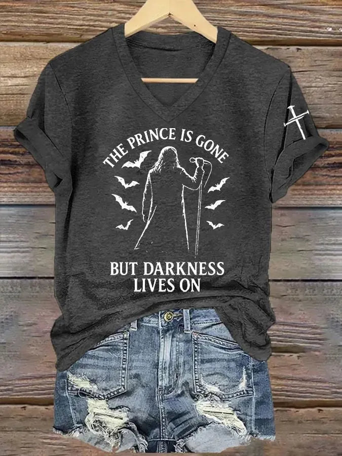 Women's THE PRINCE IS GONE BUT DARKNESS LIVES ON T-Shirt